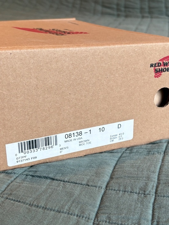 RED WINGS BROWN MOC TOE / 10D